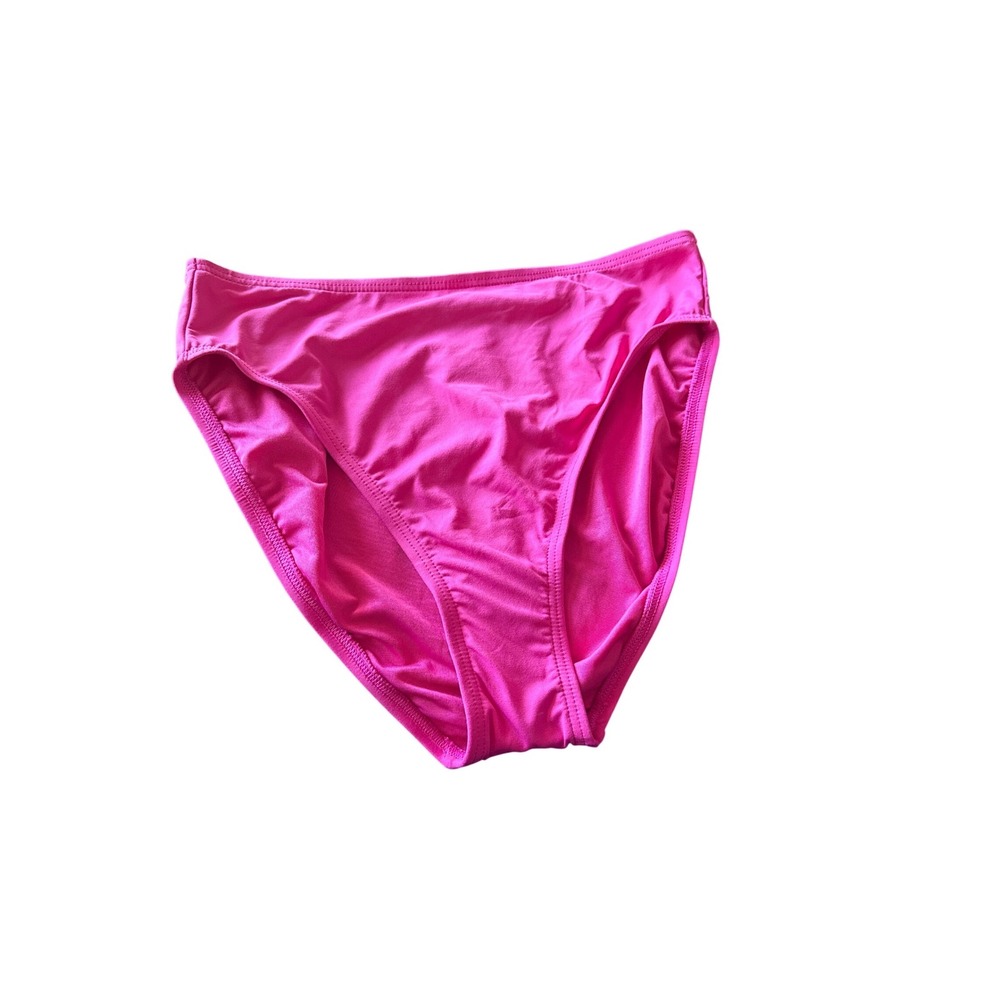 Carmen Marc Valvo Azalea Pink High Waist Bikini Bottom C66460 Medium NWT‎